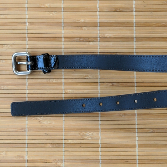 Club Monaco black leather belt, size M (fits 31"-35") - Picture 8 of 9
